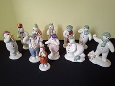 Royal Doulton Snowman 11 Piece Figurine Collection joblot bundle . No boxes 