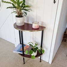Vintage Half Moon Table 3 Tier