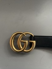 Gucci GG belt Black Leather