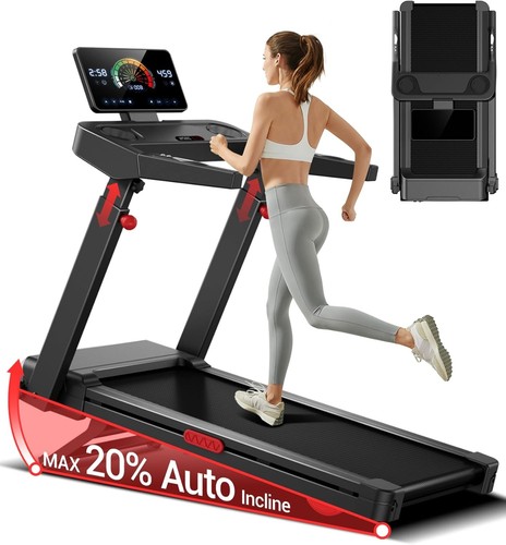 Foldable treadmill with - treadmill, handle