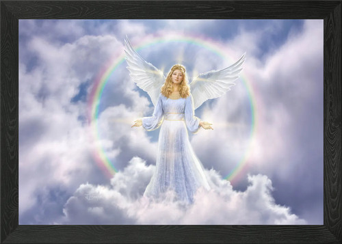 Cloud angel framed - cloud, art