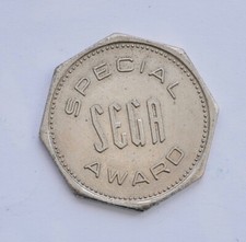 VINTAGE SEGA "SPECIAL AWARD" TOKEN (HAYES 340.16)