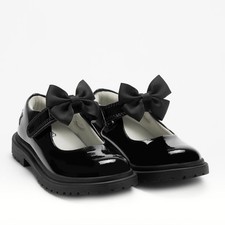 Lelli Kelly Mia Girls Black Patent School Shoe