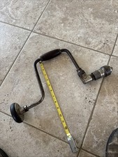 Vintage Millers Falls 14” Sweep #770 Lion Bit Brace Hand Drill, Universal Jaws!