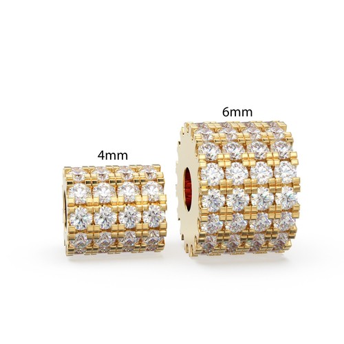 Row french pavé round - 4, wheel