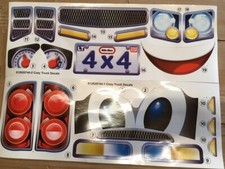 Little Tikes Cozy Truck Spare Parts Stickers Full Set NEW