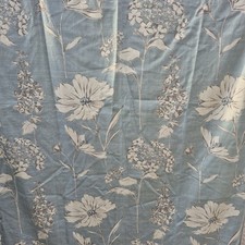 Pair Eyelet Lined Curtains Duck Egg Light Blue NEXT  Floral 53x 72" 135x 183cm