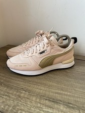 Puma R78 Women's Trainers Pale Pink & Gold Running Gym Shoes Sneakers UK Size 4