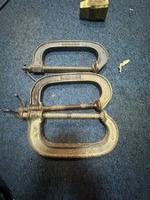 3x G Cramps C Clamps Carpenters Workshop Tool 6" inc Record No. 6