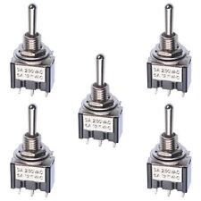 5 x Mini Momentary (On)Off(On) Toggle Switch Model Railway SPDT 12V
