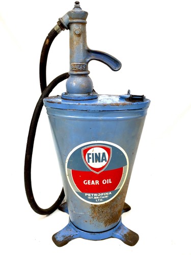 Vintage garage forecourt - vintage, oil