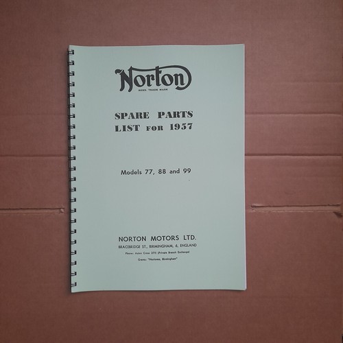 Norton parts book for - parts,