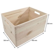 XLarge Wooden Storage Box With