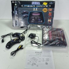 Sega Mega Drive Console , 7 Build in Games All cables - Read Description