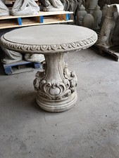 Large Stone Garden Table  Ornament Heavy Solid Concrete Patio Furniture