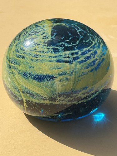 Mdina glass paperweight - glass,