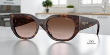 VOGUE VO5641SU W65613 Dark Havana Gradient Brown 53 mm Women's Sunglasses