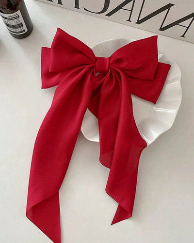 Hair bow clip big long - hair,