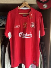 Red & white Reebok Liverpool FC Steven Gerrard shirt #LFC Number 8 