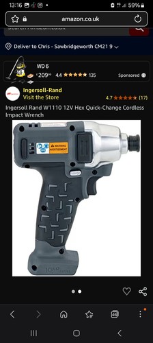 Ingersoll rand 12v - 1/4",