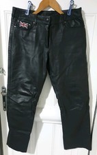 Triumph Leather Black Trousers