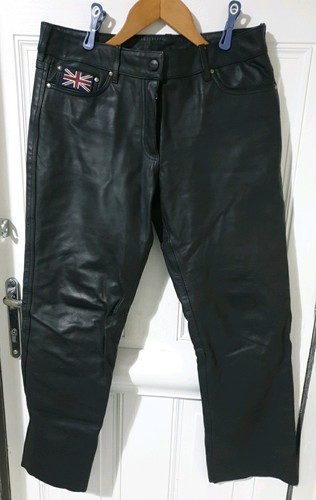 Triumph leather black - black, trousers
