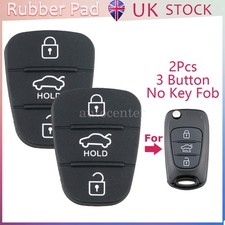 2x 3 Button Key Rubber Pad Fob
