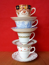 4 vintage tea cups  Hammersley