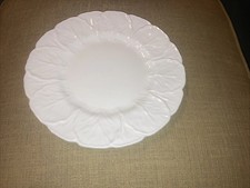 Coalport Country Ware 9 .25 Inch plate White Cabbage Leaf design First Quality