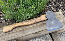 Vintage Antique WS William Swift 6.3 lb Side Axe Wood Chopper Old Tool