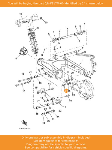 Yamaha arm 5jn f217m - yamaha,