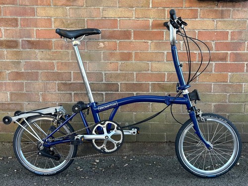 Brompton m6l folding bicycle - folding,