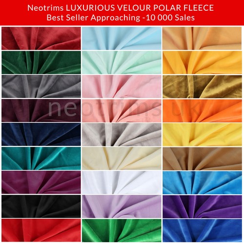 Velour polar fleece - fleece, fabric