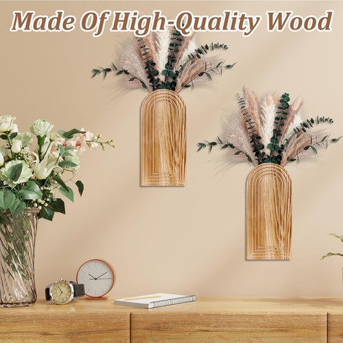 Piece wooden wall vases - piece,