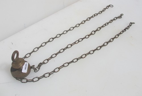 Victorian brass ceiling light - victorian,