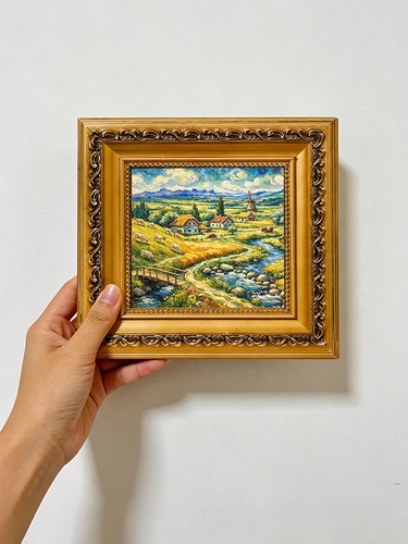Van gogh village - village, original