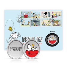 Peanuts Stamps  Medal Cover from Royal Mail