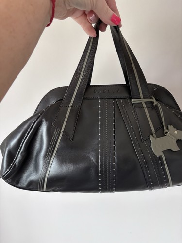 Radley black leather handbag - radley,