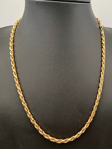 Solid 9ct yellow gold rope - solid,