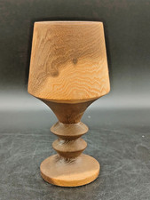 Handmade Wooden Goblet by Dick Hill – The Wood Shed, Whitby – 14 cm Tall