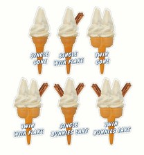 Whippy Ice Cream Cone Stickers