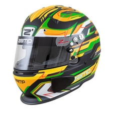 Zamp Helmet RZ70E Hans Compatible Holes Snell 2020 Approved ORCi Karting Green