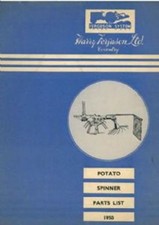 Ferguson Potato Spinner Parts Manual