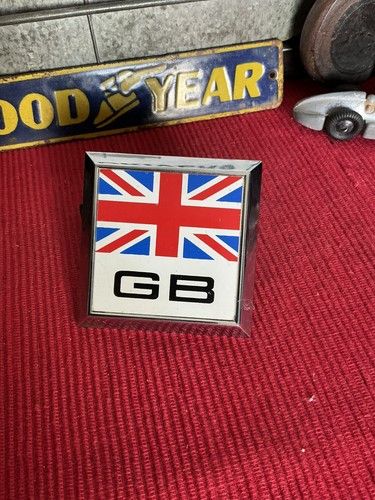 Vintage car badge gb union - vintage,
