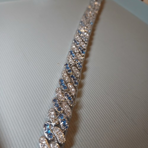12mm two tone blue white - blue,