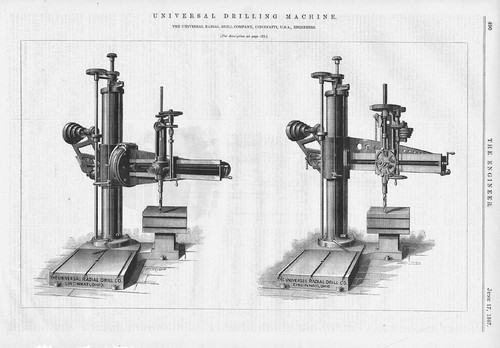 Universal radial drill - drill, of