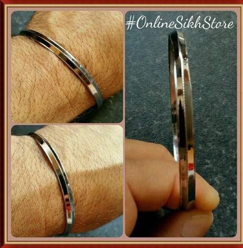 Sikh kara ridged edge chrome