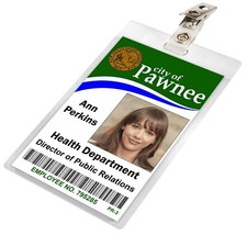 Ann Perkins, Parks And Recreation / Rec, Pawnee ID Badge Name Tag Card Prop