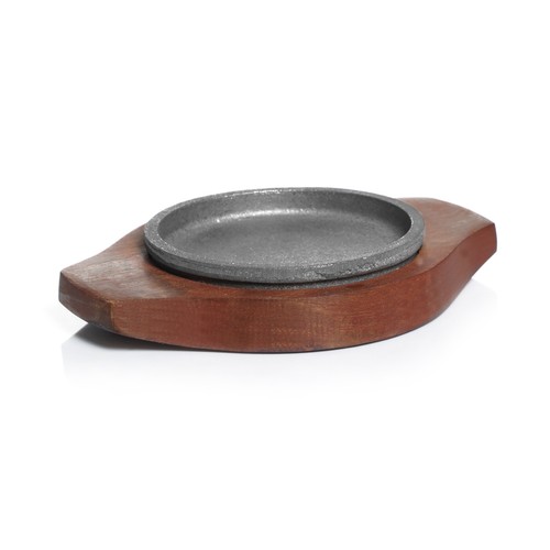 Wood cast iron 20cm sizzler - &,