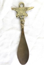 Vintage Brass Shoe Horn With